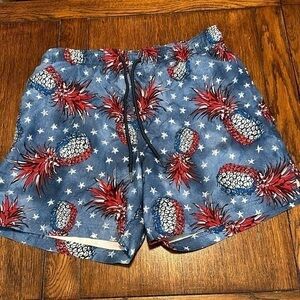 George patriotic swim trunks size L